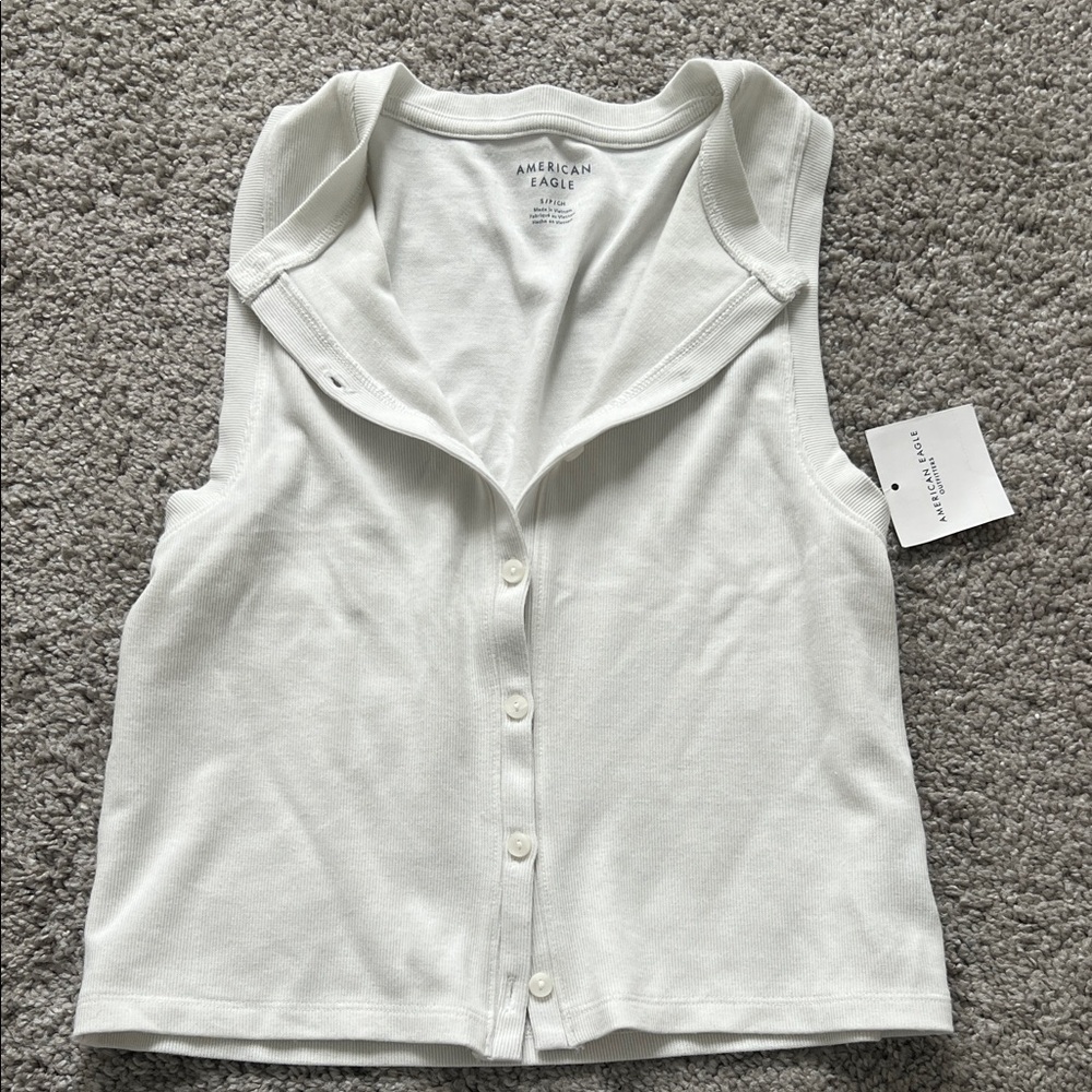 American Eagle button down tank for women